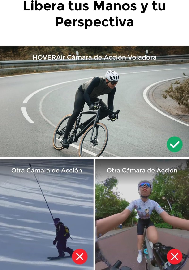 HOVERAir X1 PROMAX Combo Ciclismo - Vista 5