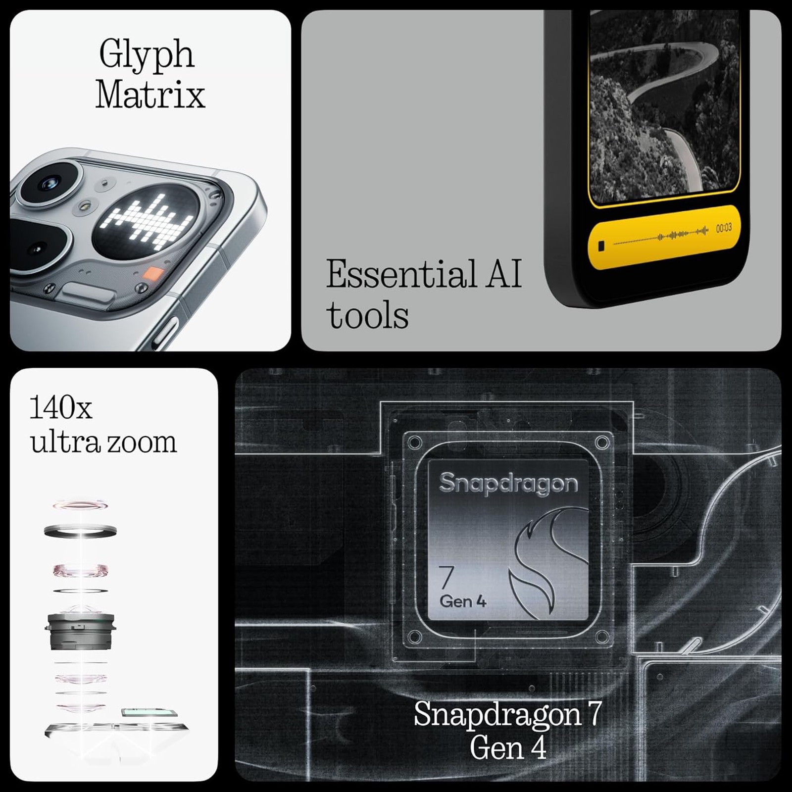 Nothing Phone (4a) Pro - Vista 3